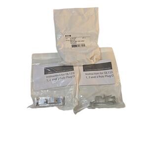 Lot of 3 Eaton CHML Mechanical Interlocks for Type CH 2-4 Pole Breakers